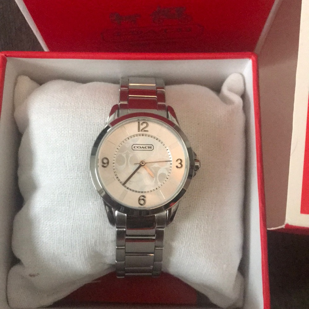 Coach silver watch ladies